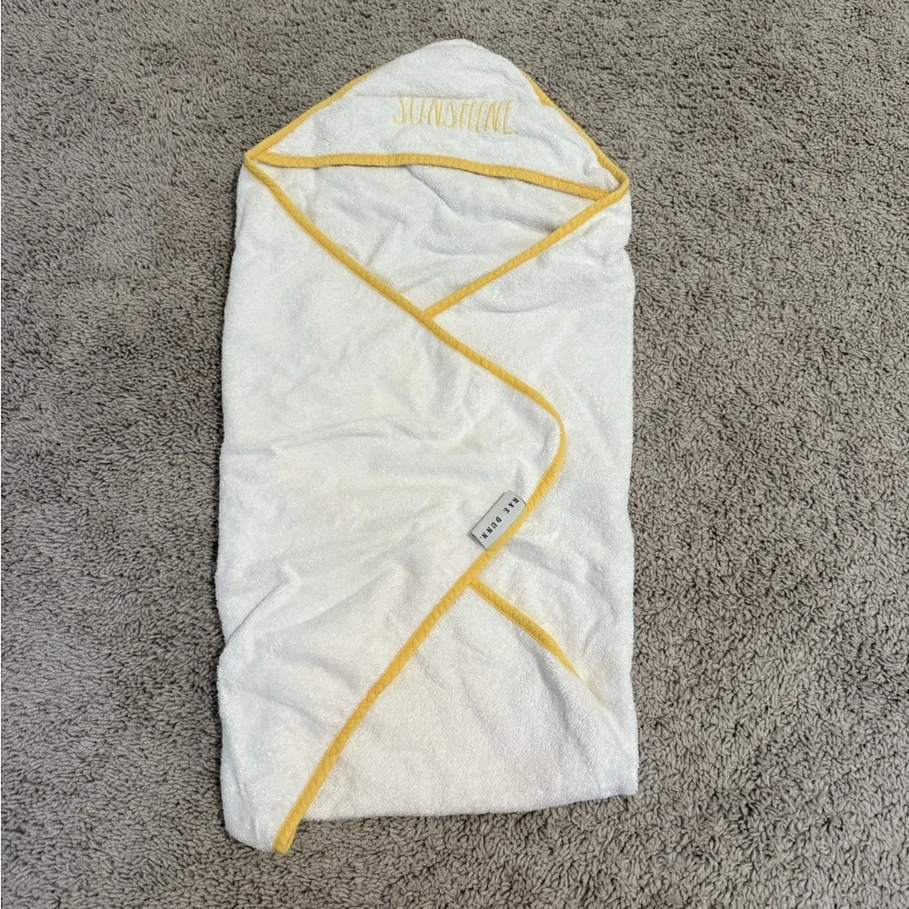 Rae Dunn sunshine baby towel